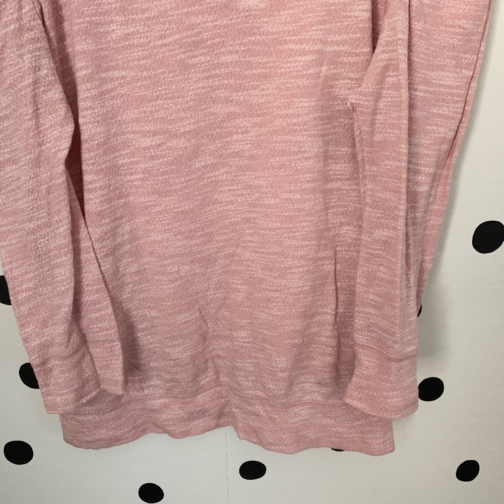MAKE OFFER EUC FREE PEOPLE MARLED RUCHED SHIRT M - Picture 4 of 8